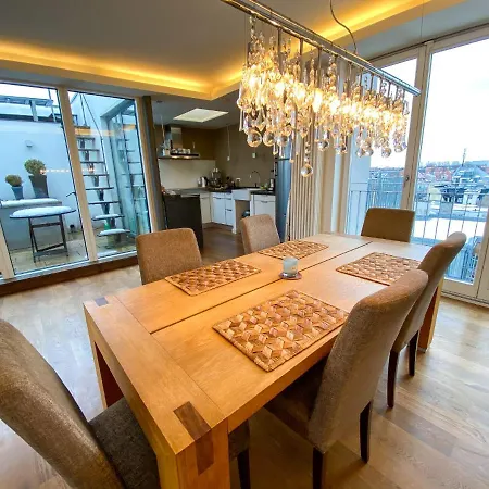 Exklusives Panorama Penthouse Im Herzen Von München, Dachterasse, Kamin München